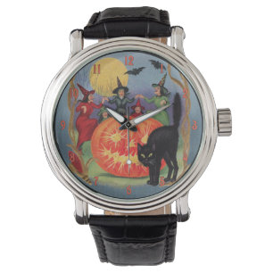 Vintage Halloween Dancing Witches Armbandsur