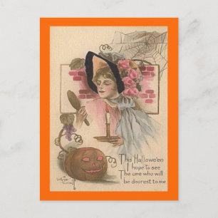 Vintage Halloween Dearest Vykort