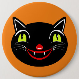 Vintage Halloween Dekoration Black Cat I Knapp