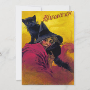 Vintage Halloween Ephemera Inbjudningar