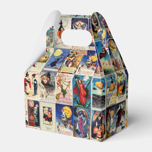 Vintage Halloween Ephemera Presentaskar (Framsidan Sidan)