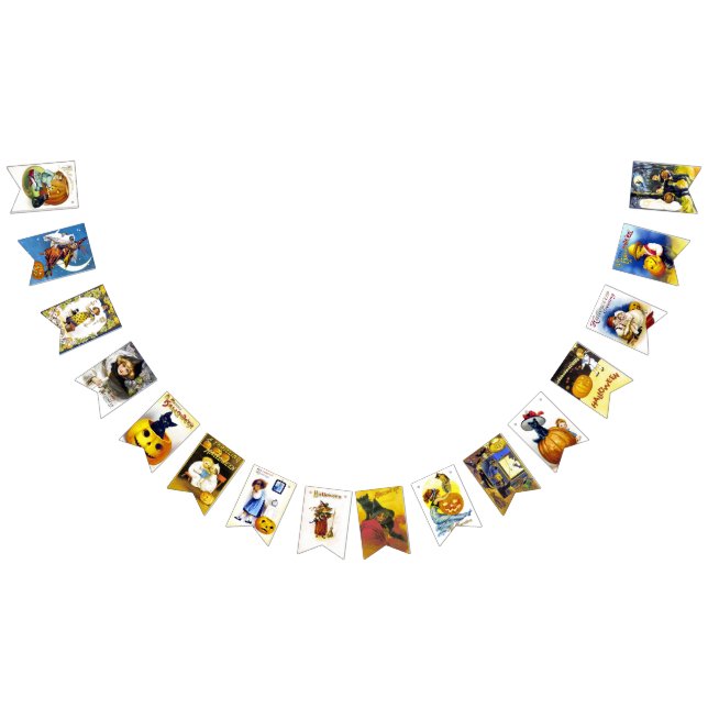 Vintage Halloween Ephemera Vimplar (Alla)