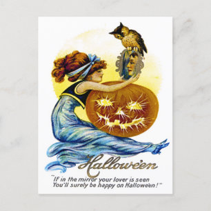 Vintage Halloween Ephemera Vykort