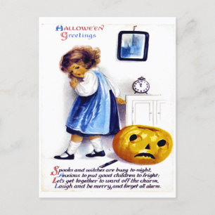 Vintage Halloween Ephemera Vykort