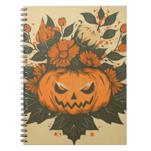 Vintage/Halloween/Fall/pumpa Anteckningsbok