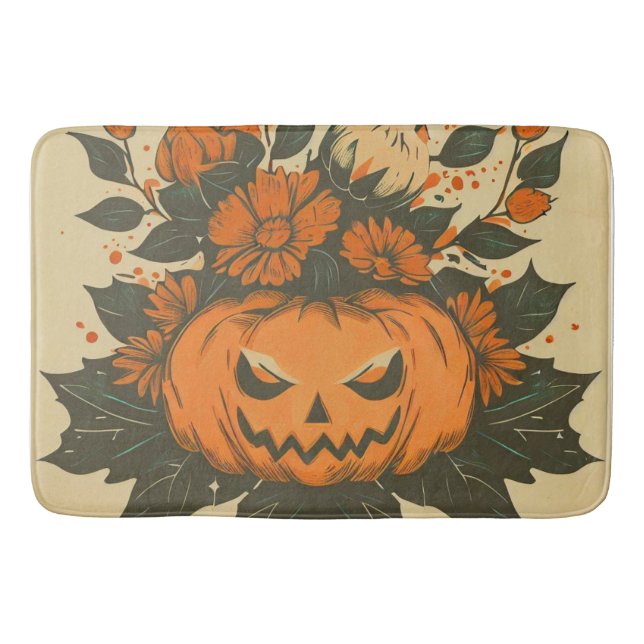 Vintage/Halloween/Fall/pumpa Badrumsmatta (Framsidan)