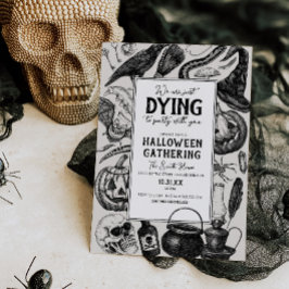 Vintage Halloween fest Costume Party Inbjudningar