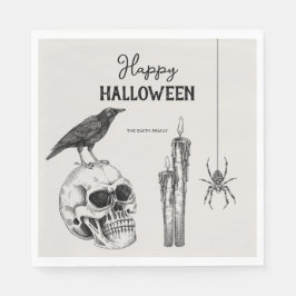 Vintage Halloween fest Costume Party Pappersservett