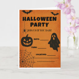 Vintage Halloween fest Inbjudan | Spooky Icons