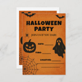 Vintage Halloween fest Inbjudan | Spooky Icons