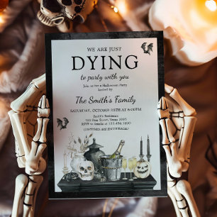 Vintage Halloween fest Inbjudningar