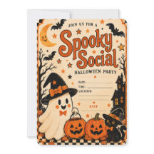 Vintage Halloween-fest Invitation | Spooky Social