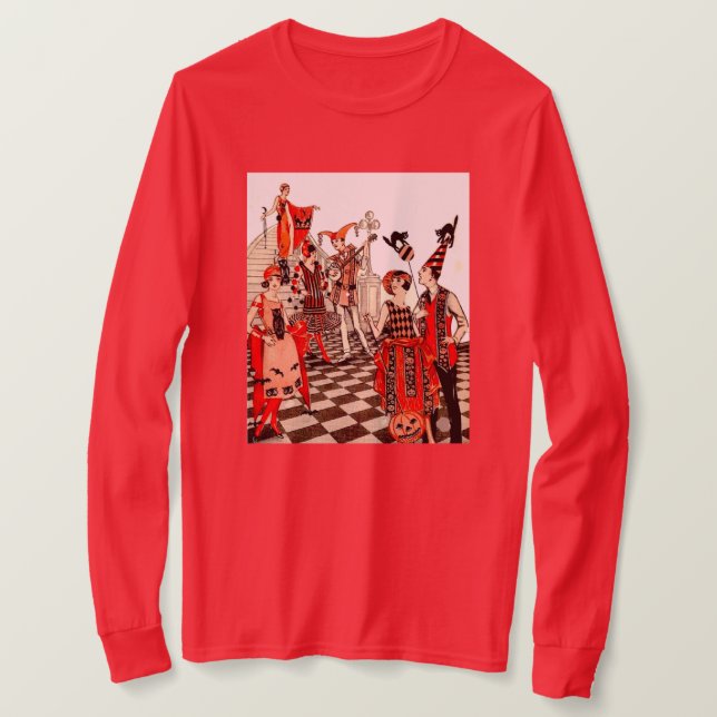 Vintage Halloween fest T-shirt (Design framsida)