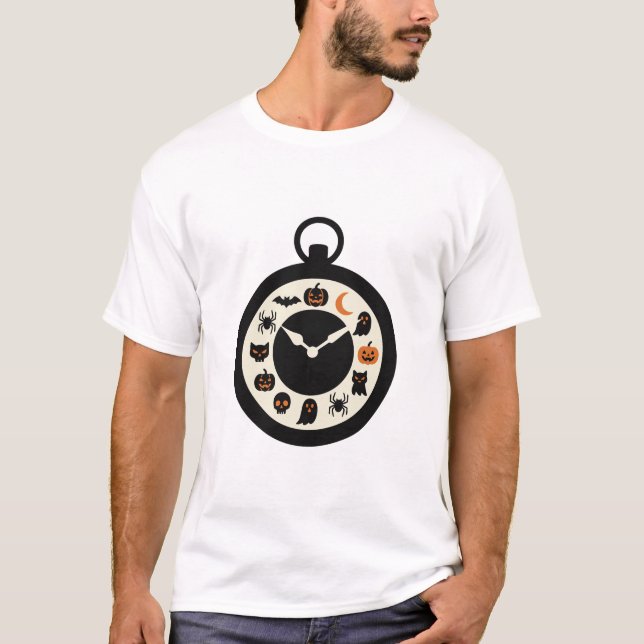 Vintage Halloween-fickur T Shirt (Framsida)