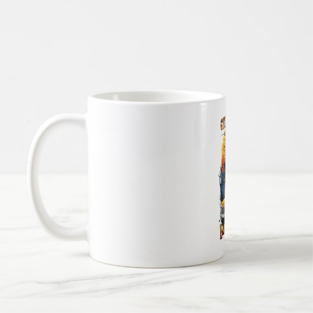 Vintage Halloween-film Kaffemugg (Vänster)