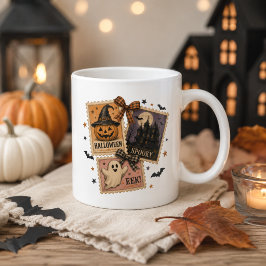 Vintage Halloween-frankostkollage Jumbo Mugg