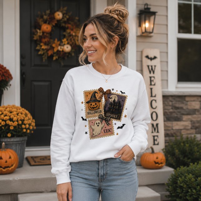 Vintage Halloween-frankostkollage T Shirt (Skapare uppladdad)