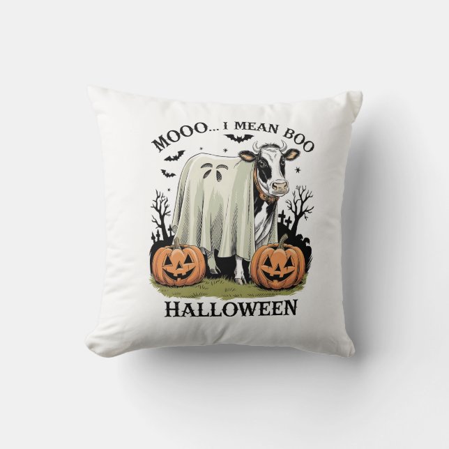 Vintage Halloween gårdsko Kudde (Framsida)