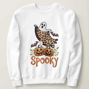 Vintage Halloween Ghost Maskin Embroidery Design T Shirt