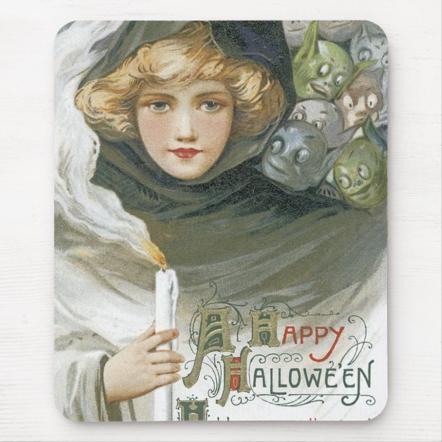 Vintage Halloween Girl Musmatta (Framsidan)