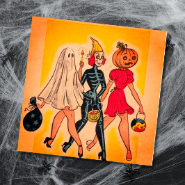 Vintage Halloween Girls-test eller behandling