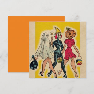 Vintage Halloween Girls-test eller behandling
