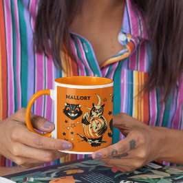 Vintage Halloween Graphics Personalized Mugg