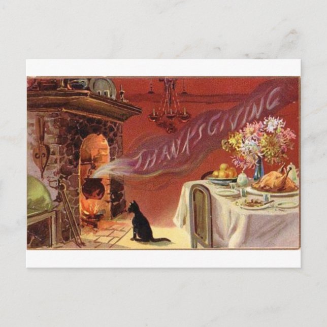 Vintage Halloween Greeting Cards Classic Poster Vykort (Framsida)