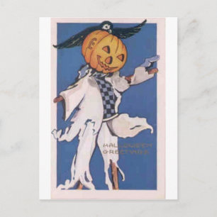 Vintage Halloween Greeting Cards Classic Poster Vykort