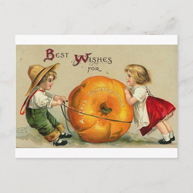 Vintage Halloween Greeting Cards Classic Poster Vykort (Framsida)