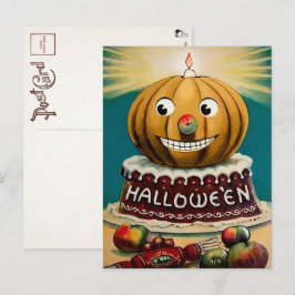 Vintage Halloween-gurkpostkort Vykort