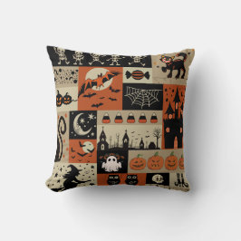 Vintage Halloween, Halloween nostalgia Kudde