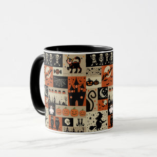 Vintage Halloween, Halloween nostalgia Mugg