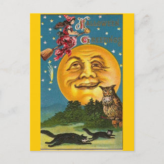 Vintage - Halloween - Halloweenhälsningar Vykort