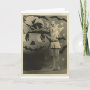 Vintage Halloween-hälsningskort Kort