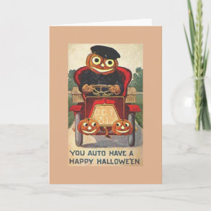 Vintage Halloween-hälsningskort Kort