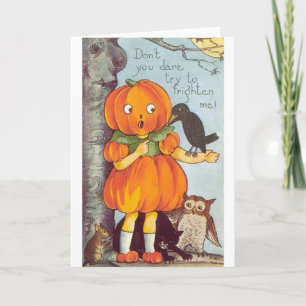 Vintage Halloween-hälsningskort Kort