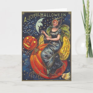 Vintage Halloween-hälsningskort Kort