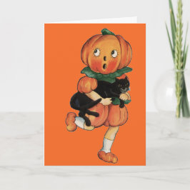 Vintage Halloween Helgkort