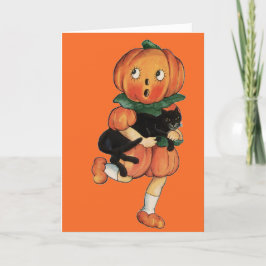 Vintage Halloween Helgkort