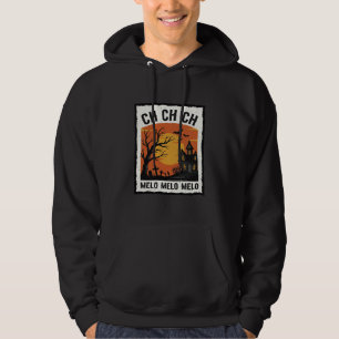 Vintage Halloween Hemsökt Träd Silhuett Tröja De Hoodie