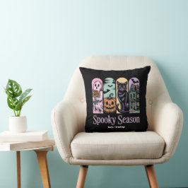 Vintage Halloween Horror Spooky Season Cute Creepy Kudde