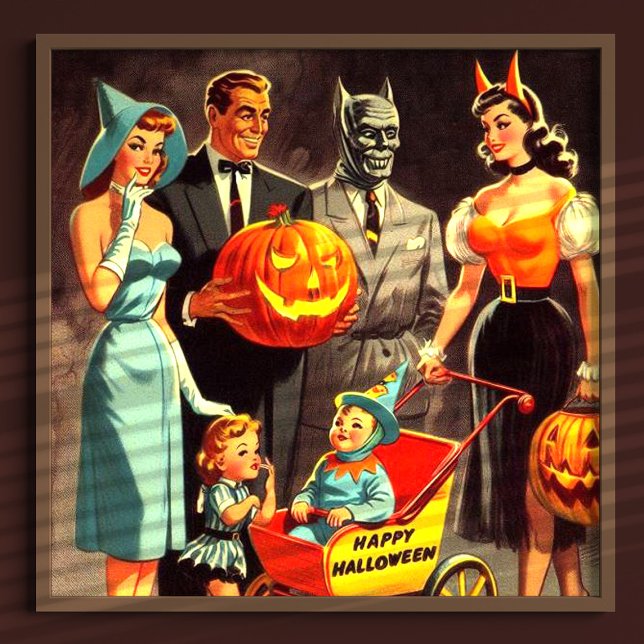 Vintage Halloween Illustration Poster (Skapare uppladdad)
