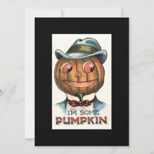 Vintage Halloween Im Pumpkin Head