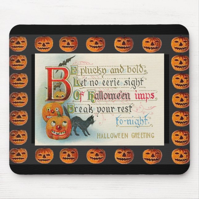 Vintage Halloween Imp Musmatta (Framsidan)