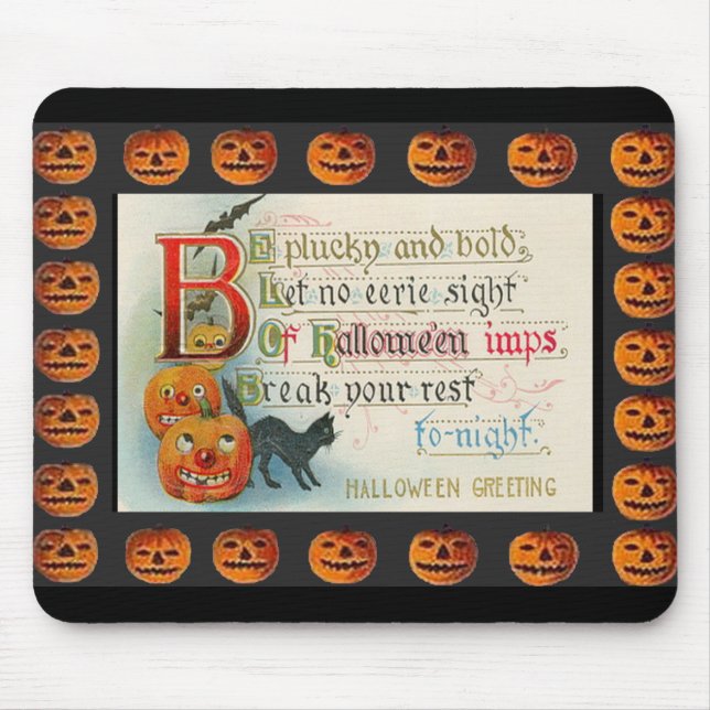Vintage Halloween Imps Musmatta (Framsidan)