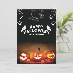 Vintage Halloween-inbjudan, Halloween-fest  Inbjudningar