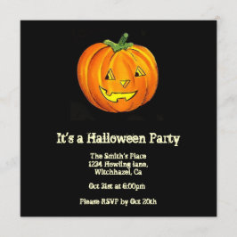 Vintage Halloween-inbjudan Inbjudningar