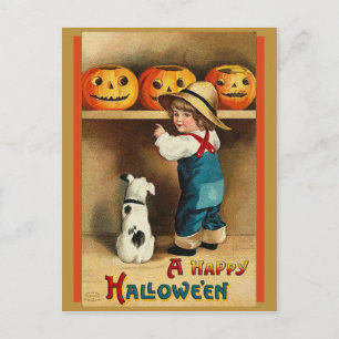 Vintage Halloween-inlägg Vykort