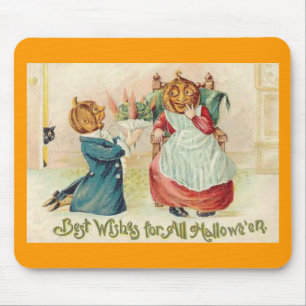 Vintage Halloween Jack o'Lantern Couple Musmatta